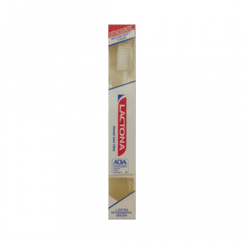 Lactona Ορθοδοντική Οδοντόβουρτσα Nylon 3-Row Soft & Extra Μεσοδόντιο Βουρτσάκι White